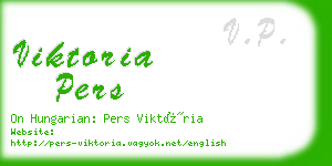 viktoria pers business card